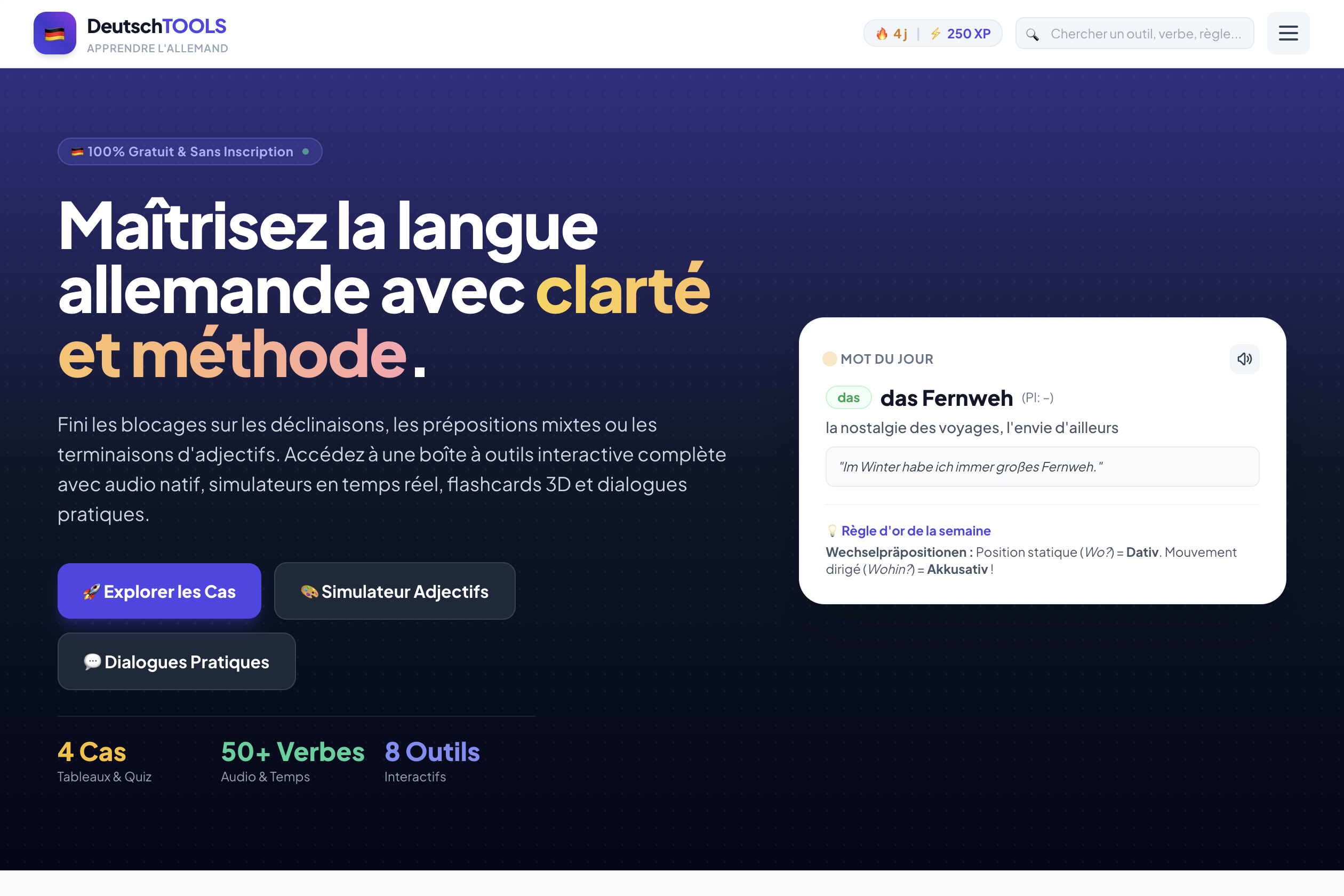 Learn Deutsch Tools Preview